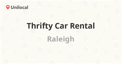 Cheap Thrifty car rental in Raleigh .